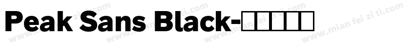 Peak Sans Black字体转换